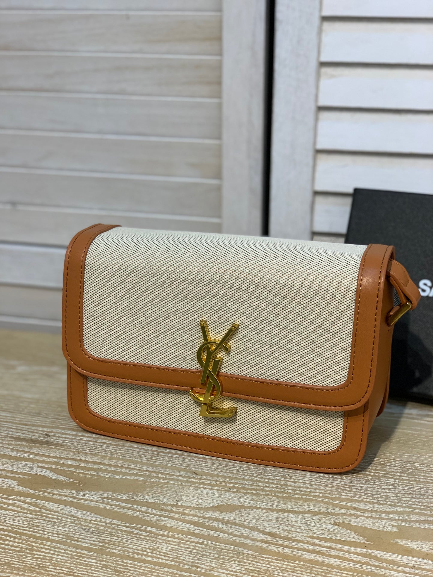 saint laurent apricot/brown With box
