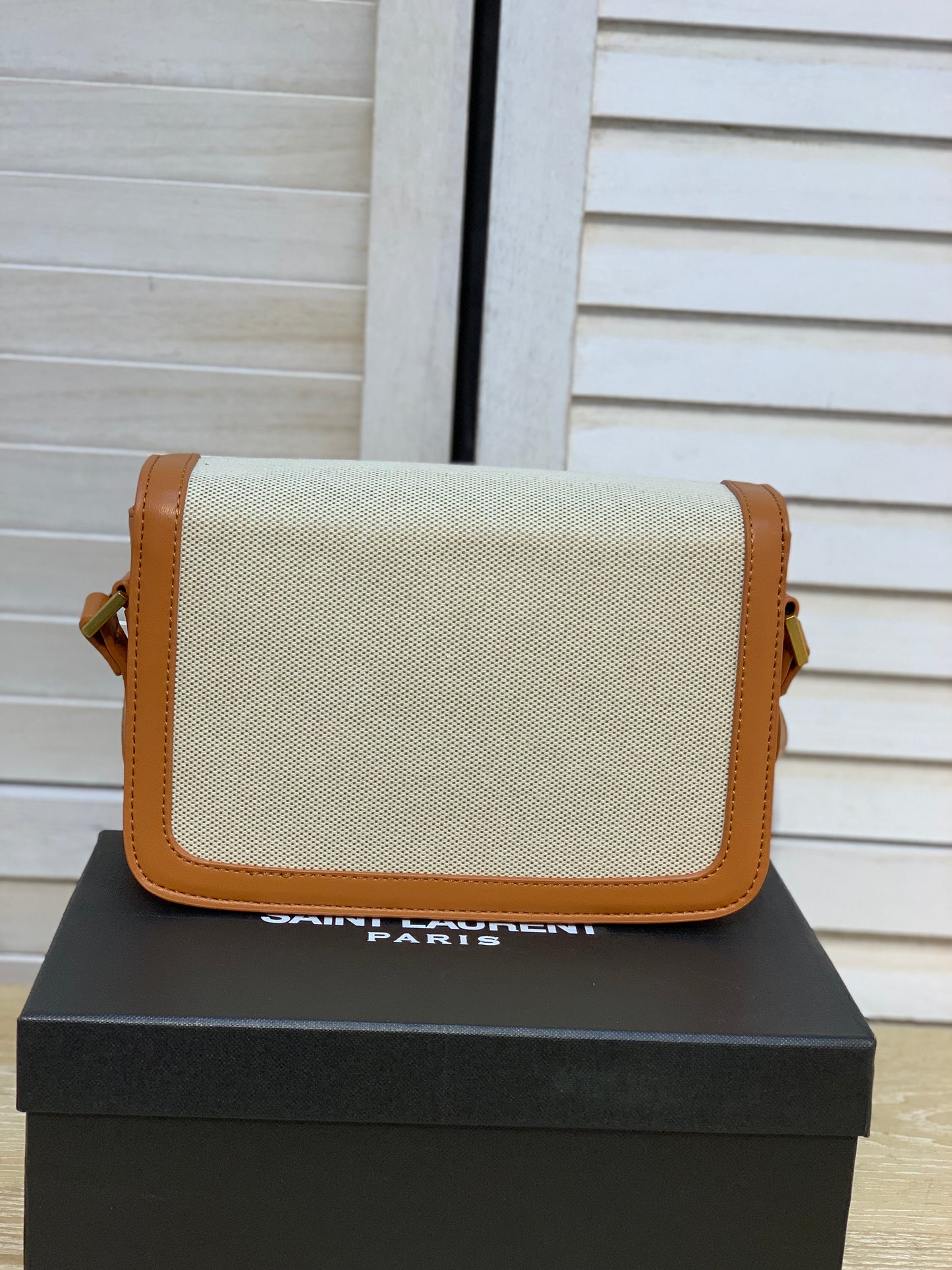 saint laurent apricot/brown With box