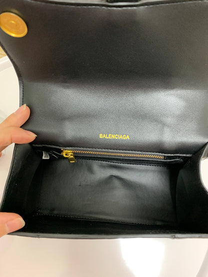 Balenciaga, black, engraved logo, without box