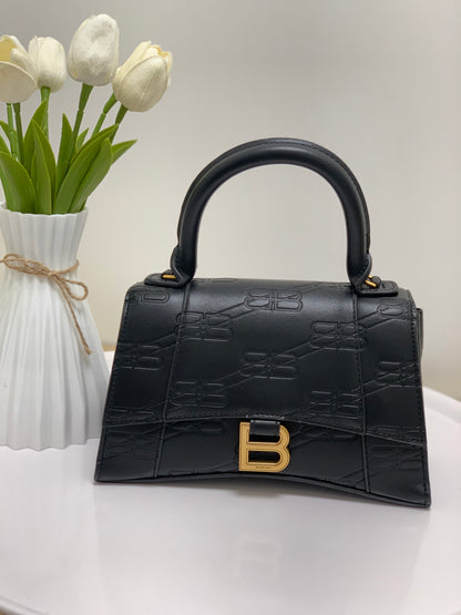 Balenciaga, black, engraved logo, without box