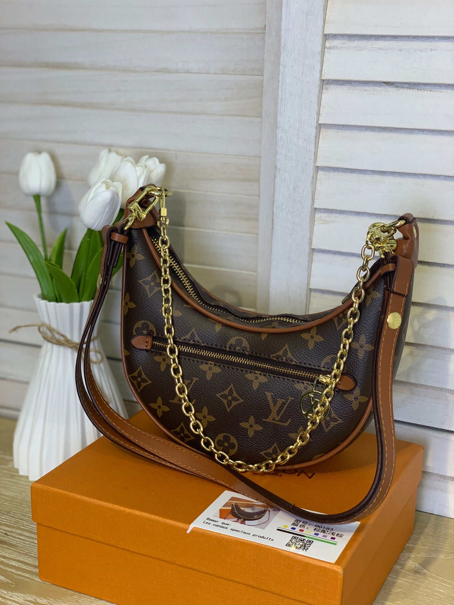 Louis Vuitton brown color with box