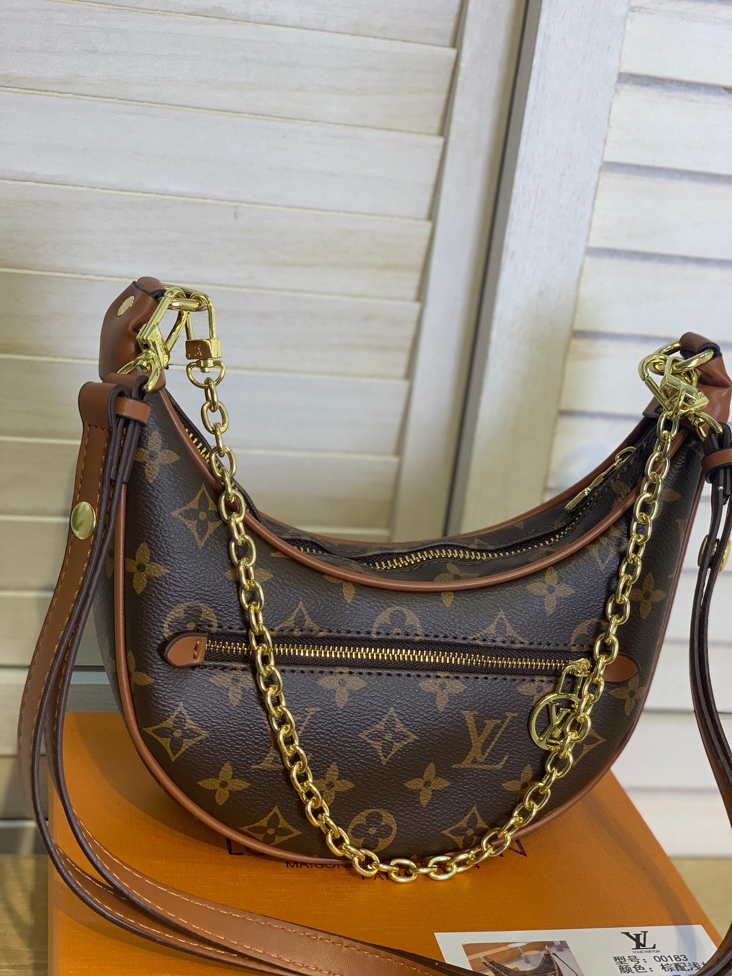 Louis Vuitton brown color with box