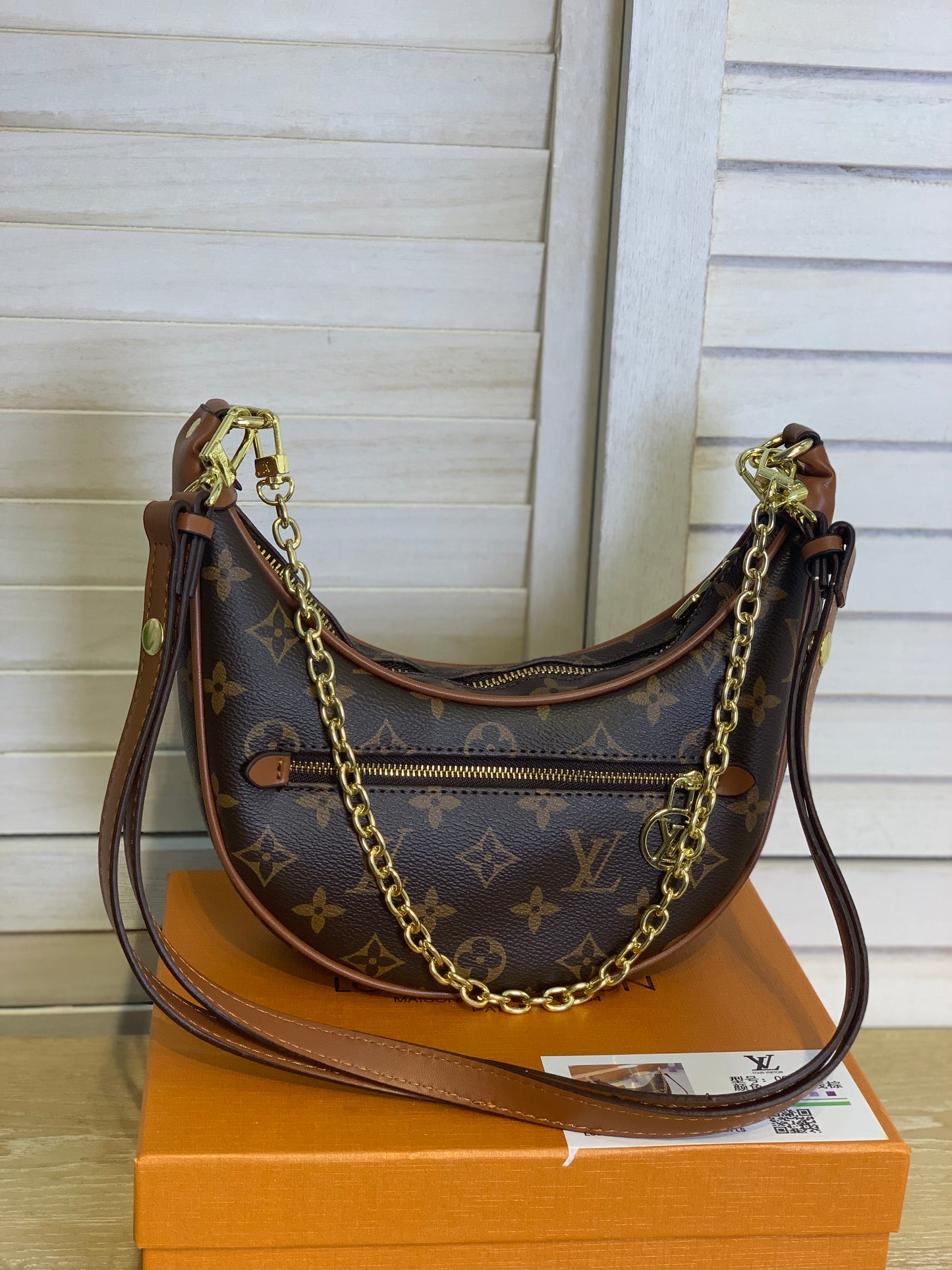 Louis Vuitton brown color with box