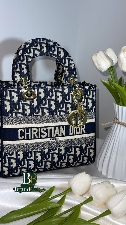 Lady Dior, navy blue, with box