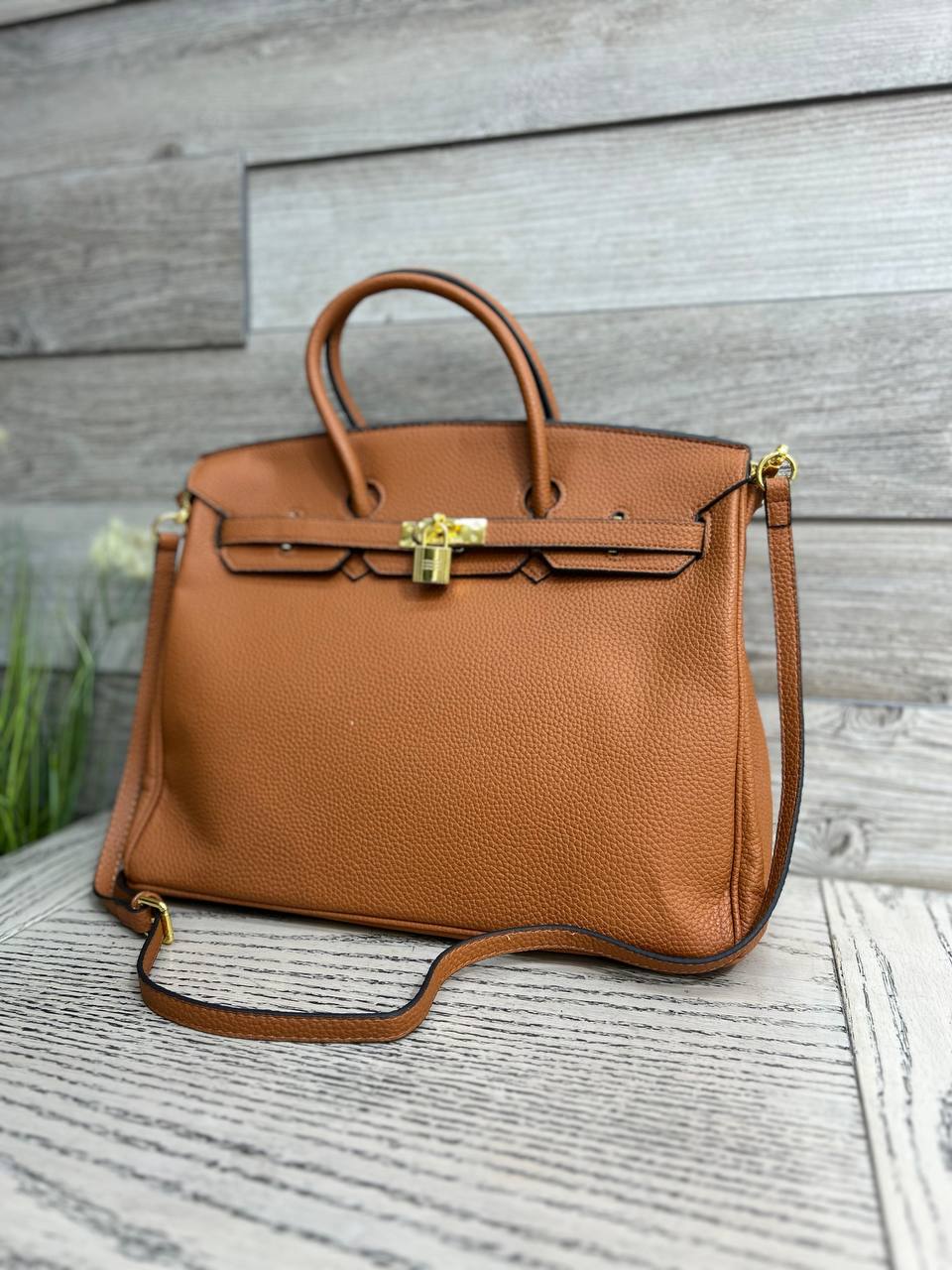 Hermès brown Togo Birkin 35 Gold Hardware